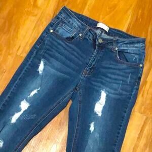 Altar’d State Medium Wash Distressed Jeans Size 24